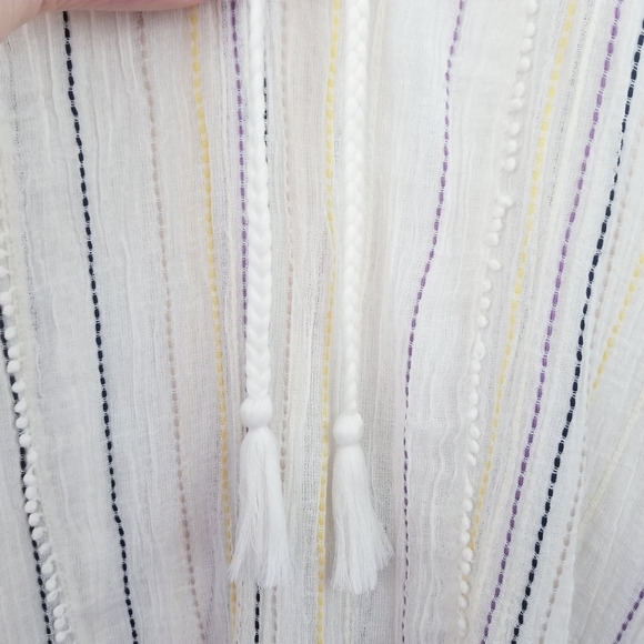 Surf Gypsy | Sunset Stripe Long Sleeve Tunic Top - Picture 3 of 7